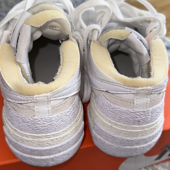 Nike X Sacai Blazer Low- white/Grey Men’s 6.5 - Picture 2 of 7
